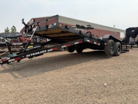New 2025 PJ Trailers TH (20') Tilt Trailer 10k- Car Hauler