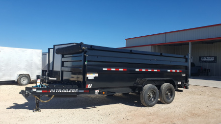 New 2026 PJ 83"x16' BP Tandem Axle Low Pro High Side Dump w/ 48" Sides – DM