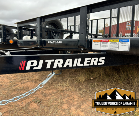 New 2025 PJ Trailers 6X10 SA Utility Trailer 77" wide deck