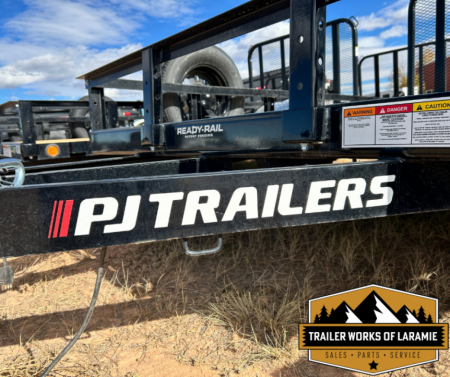 New 2025 PJ Trailers 6X10 SA Utility Trailer 77" wide deck