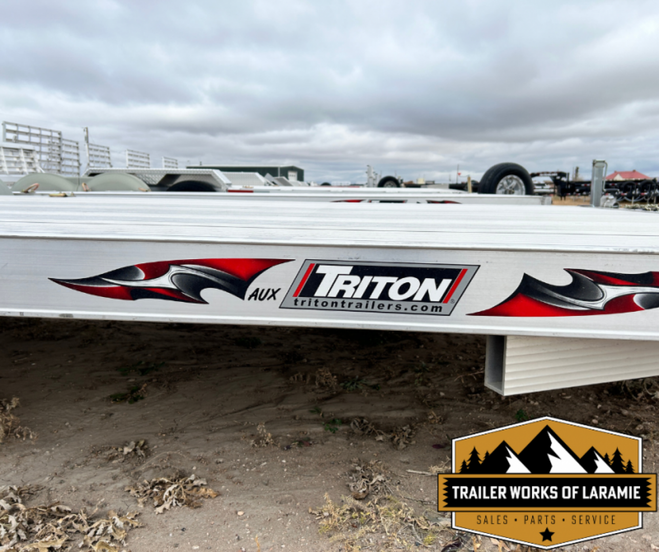 New 2025 Triton AUX 24FT Car Hauler- dove tail and HD Bi fold ramp