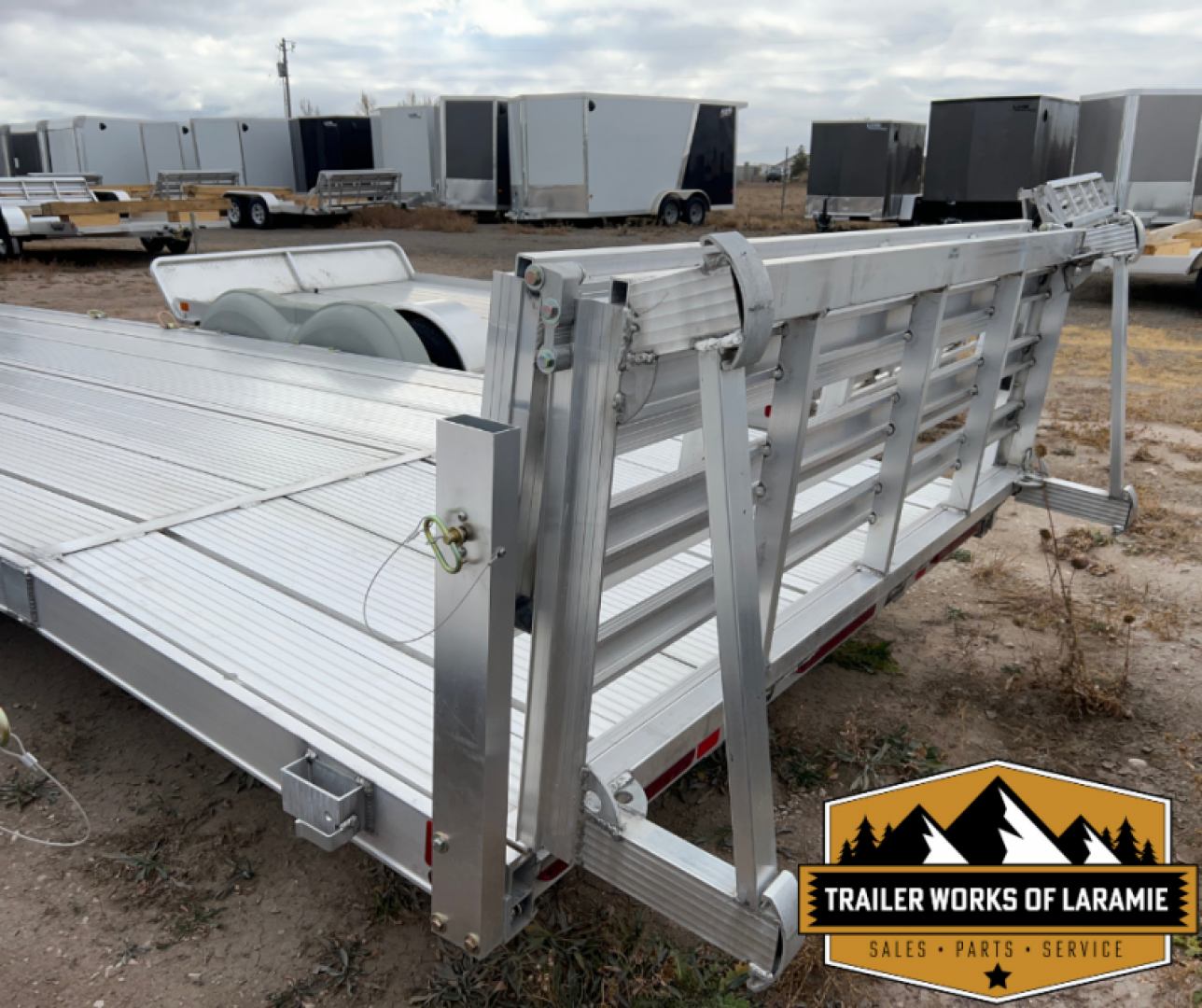 New 2025 Triton AUX 24FT Car Hauler- dove tail and HD Bi fold ramp