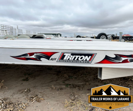 New 2025 Triton AUX 24FT Car Hauler- dove tail and HD Bi fold ramp