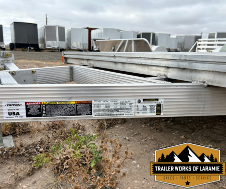 New 2025 Triton AUX 24FT Car Hauler- dove tail and HD Bi fold ramp