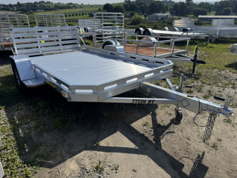 New 2026 Aluma 6'5  x 12 HD Utility Trailer w/ Bi-Fold Gate