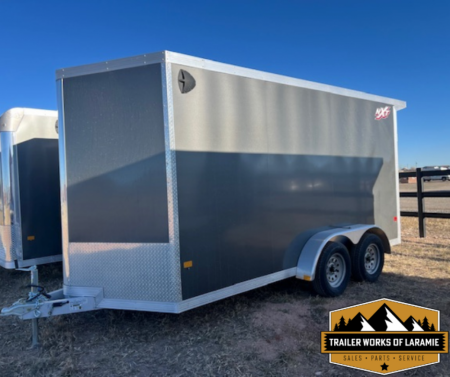 New 2024 Triton Trailers NXT Enclosed Trailer 7x14- Charcoal