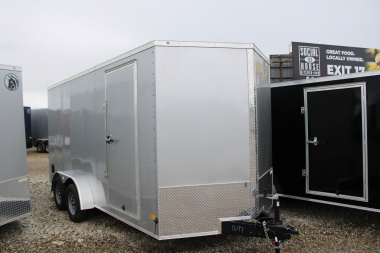 New 2025 Darkhorse Cargo 7X16 ENCLOSED TRAILER WITH REAR RAMP AND 7' INTERIOR HEIGHT 49120 Cargo / Enclosed Trailer