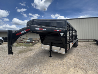 New 2025 GR Trailers 6 ft 8 in x 24 ft Gooseneck Stock Trailer