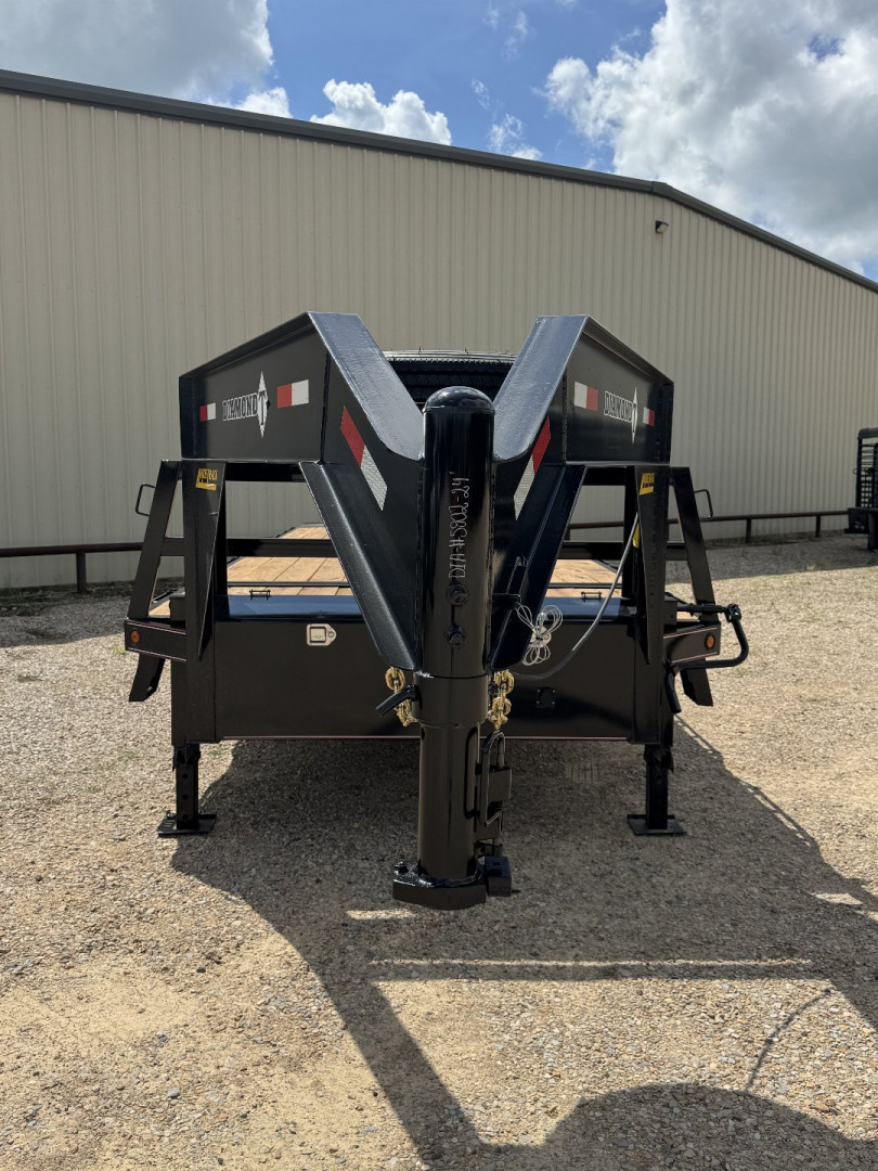 New 2025 Diamond T 102 in x 24 ft Single Wheel Flatdeck Tilt, GVWR 17.5k, 215/17.5 Tires Wheels Full Power TIlt Trailer