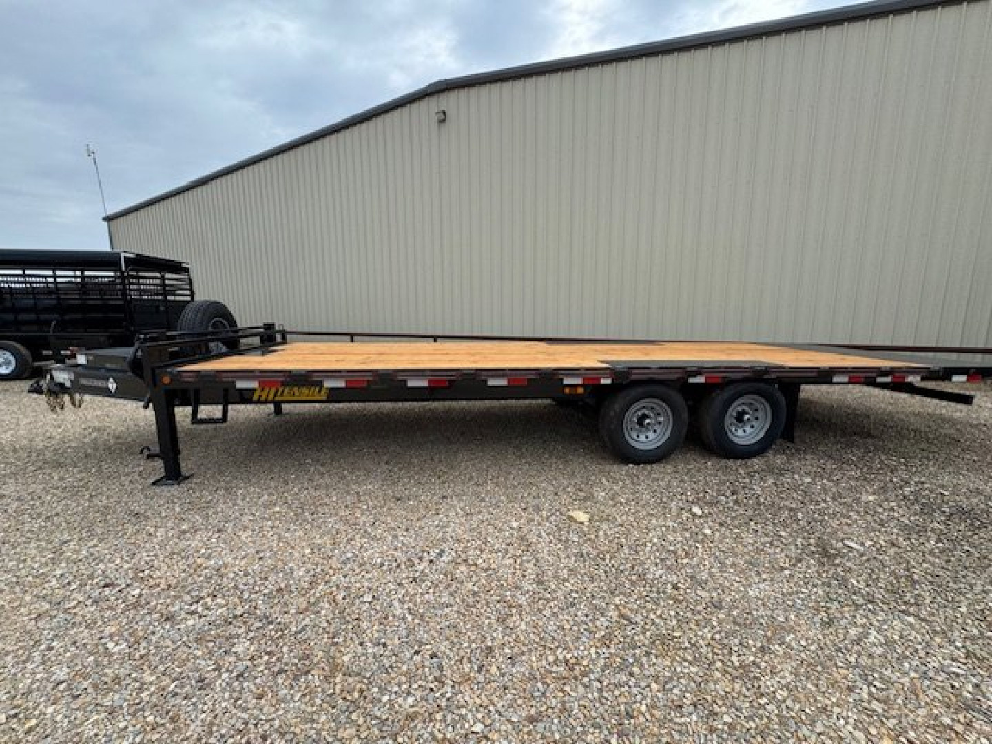 New 2025 Diamond T 102 in x 24 ft Bumper Pull Deck Over Tilt 10 in Beam Frame GVWR 15k Full Power Tilt 7k Axles Tilt Trailer