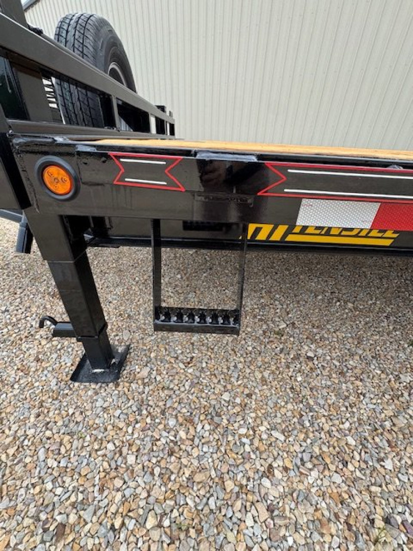 New 2025 Diamond T 102 in x 24 ft Bumper Pull Deck Over Tilt 10 in Beam Frame GVWR 15k Full Power Tilt 7k Axles Tilt Trailer
