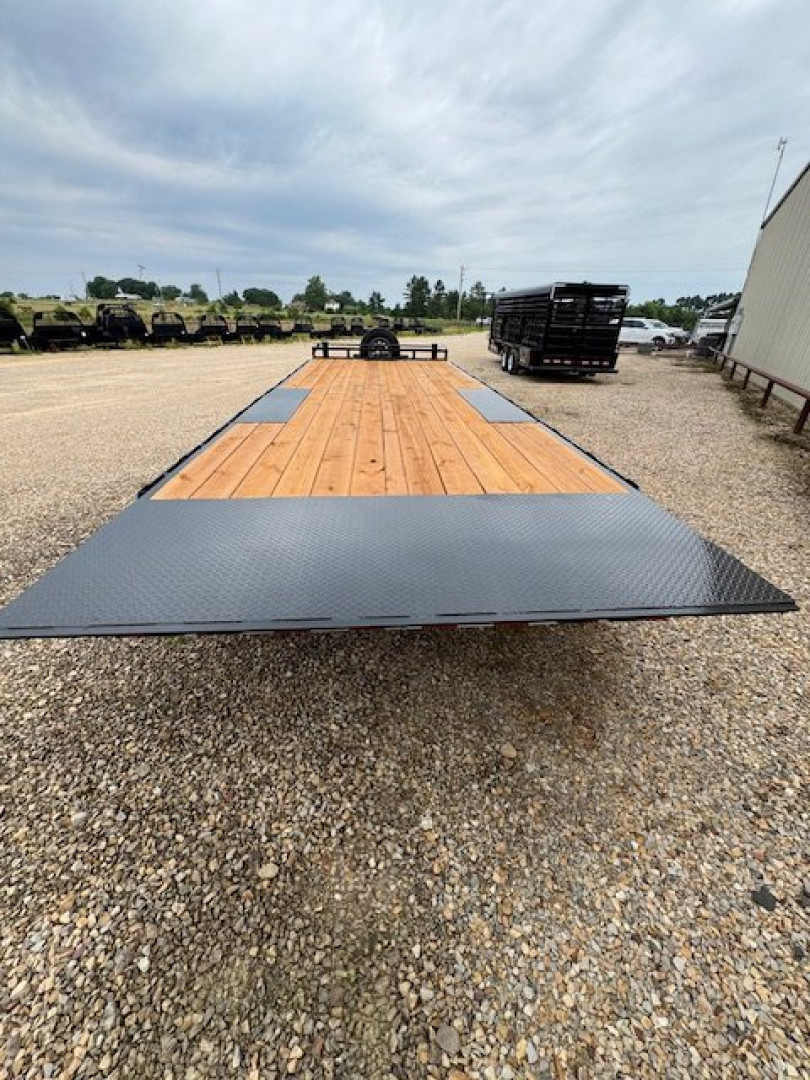 New 2025 Diamond T 102 in x 24 ft Bumper Pull Deck Over Tilt 10 in Beam Frame GVWR 15k Full Power Tilt 7k Axles Tilt Trailer