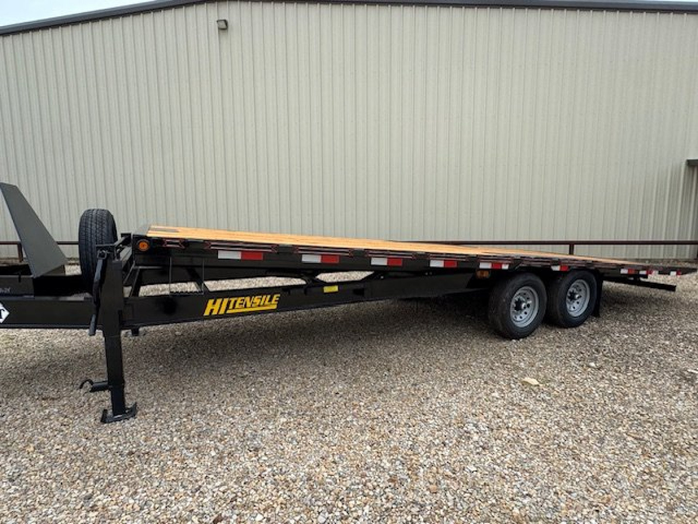 New 2025 Diamond T 102 in x 24 ft Bumper Pull Deck Over Tilt 10 in Beam Frame GVWR 15k Full Power Tilt 7k Axles Tilt Trailer