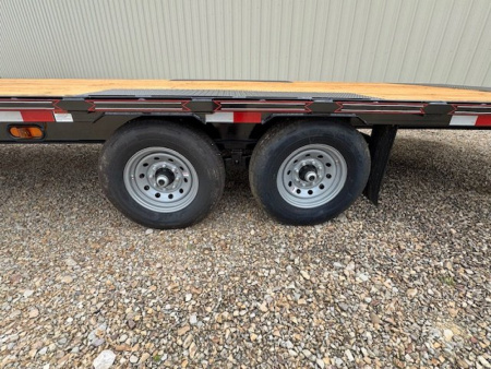 New 2025 Diamond T 102 in x 24 ft Bumper Pull Deck Over Tilt 10 in Beam Frame GVWR 15k Full Power Tilt 7k Axles Tilt Trailer