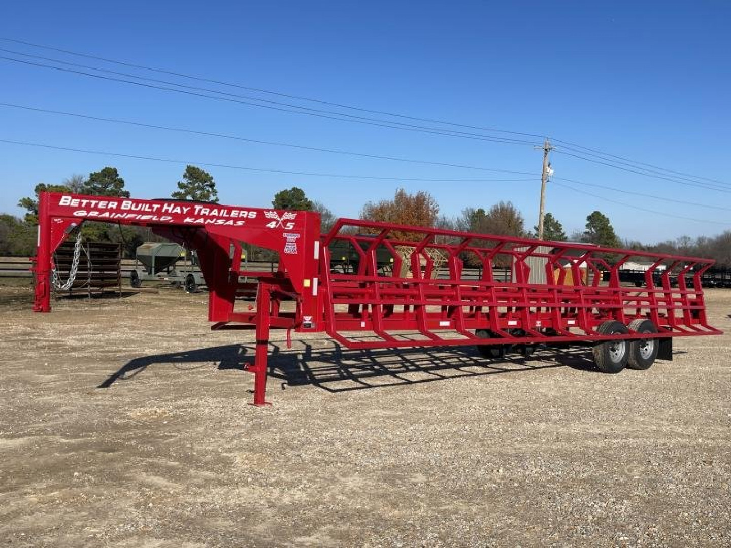 New 2025 Better Built Gooseneck 10 Bale Double Dump Hay Trailer 30 ft. GVWR 16800