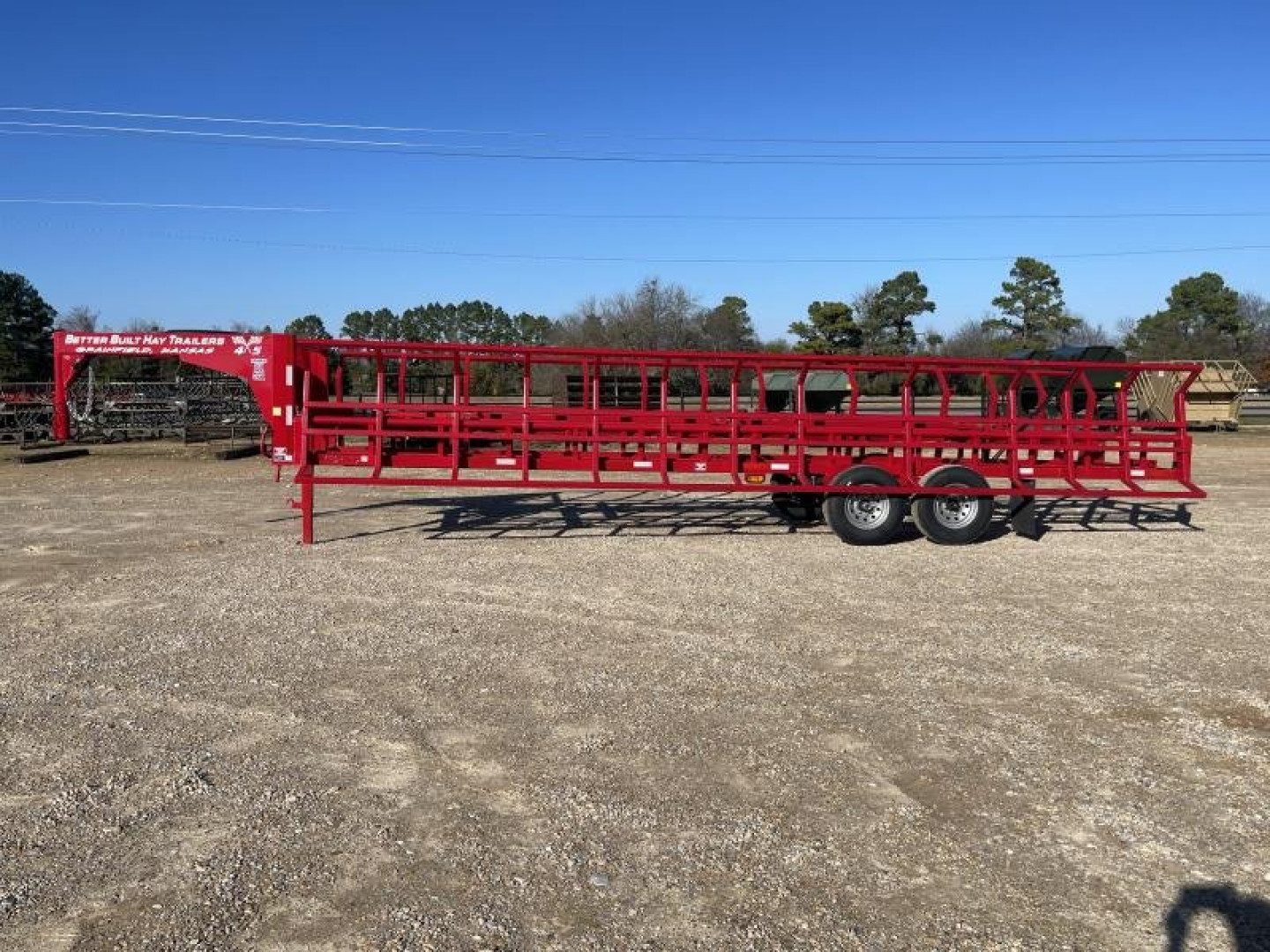 New 2025 Better Built Gooseneck 10 Bale Double Dump Hay Trailer 30 ft. GVWR 16800