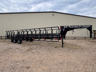 New 2025 Better Built Gooseneck 10 Bale Double Dump Hay Trailer 30 ft. GVWR 16800