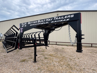New Better Built Gooseneck 10 Bale Double Dump 30 ft. GVWR 16800 Hay Trailer