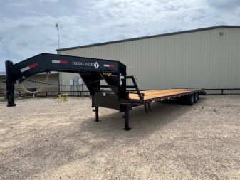 New 2025 Diamond T 102 in x 32 ft Gooseneck Dual Tandem Flatbed Trailer12K Axles