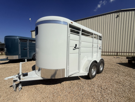 New 2026 Calico Trailers Bumper Pull 2 Horse Slant Horse Trailer GVWR 7k 3500# Axles