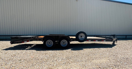 New 2025 Diamond T 83 in. x 22 ft. Bumper Pull Heavy Duty Skid Pro 1408 Equipment Trailer 7K Axles