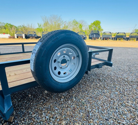New 2025 Diamond T 77 in. x 12 ft. Single Axle Utility Trailer Rear Gate 3.5K Axles