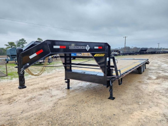 New 2025 Diamond T Trailer 102 in x 25 ft. Single Wheel Flat Deck Flatbed Trailer