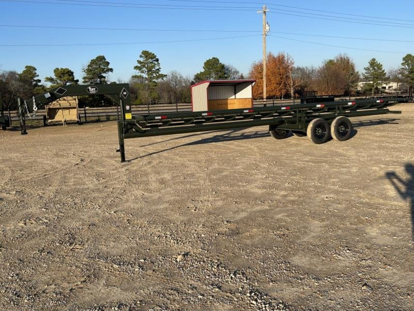 New Tuff Livestock 32' Cradle Dump Hay Trailer