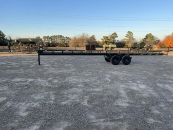 New Tuff Livestock 36' Inline Single Dump Hay Trailer