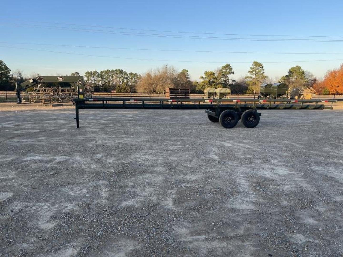 New Tuff Livestock 32' Inline Single Dump Hay Trailer