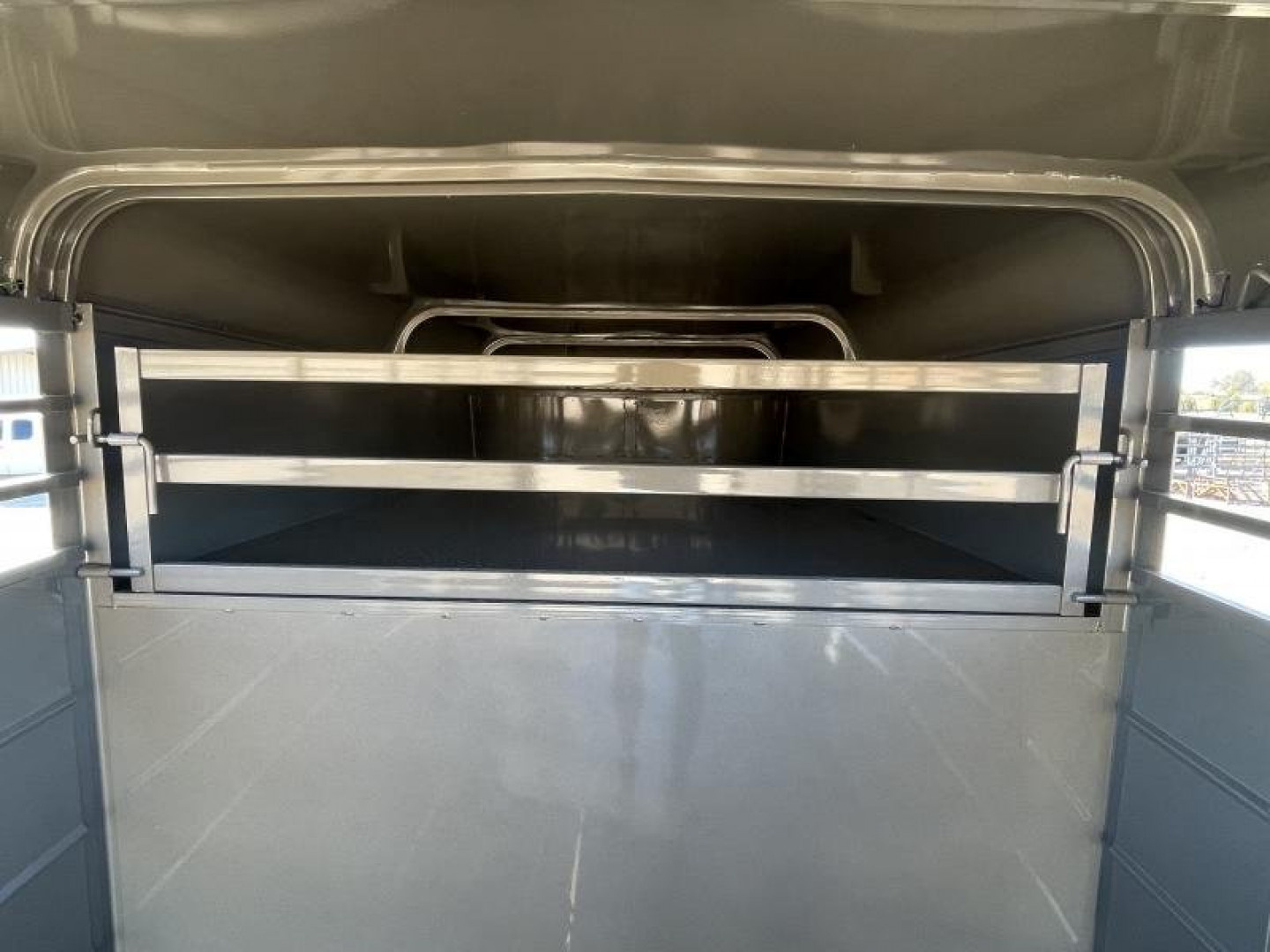 New 2024 Calico Trailers 6 ft. x 16 ft. Gooseneck Stock Swing Slide Rear Stock / Stock Combo Trailer