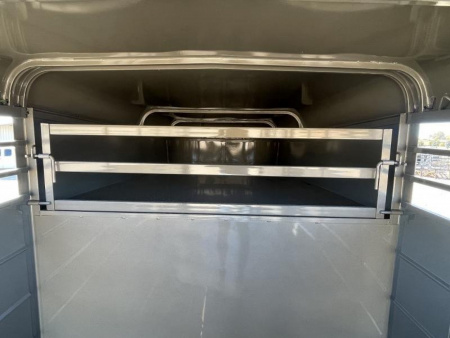 New 2024 Calico Trailers 6 ft. x 16 ft. Gooseneck Stock Swing Slide Rear Stock / Stock Combo Trailer