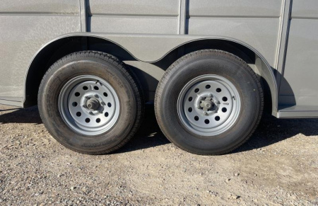 New 2024 Calico Trailers 6 ft. x 16 ft. Gooseneck Stock Swing Slide Rear Stock / Stock Combo Trailer