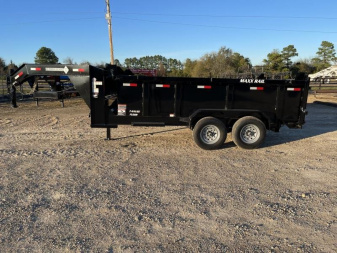 New 2025 Diamond T Trailers 83 in. X 14 ft. w/3 ft. Sides Low Pro Gooseneck Dump Trailer GVWR 14000