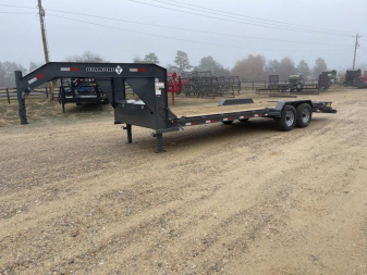 New 2024 Diamond T Trailers 83 in. x24 ft. Heavy Duty Skid-Pro Equipment Gooseneck Trailer GVWR 17.5K