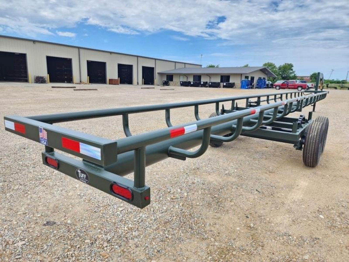 New Tuff Livestock 42' Inline Single Dump Hay Trailer