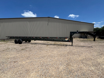 New 2026 Tuff Livestock 42' Cradle Single Dump Hay Trailer