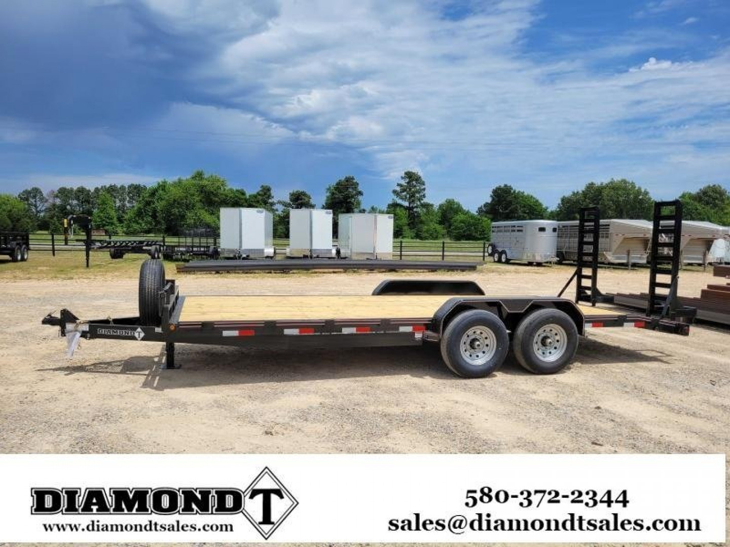 New 2022 Diamond T 83 in. x 20 ft. Skid Pro 1406 GVWR 15k Equipment Trailer