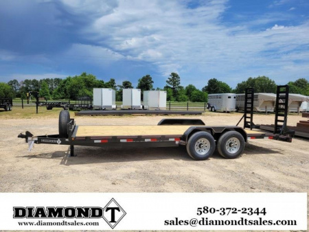 New 2022 Diamond T 83 in. x 20 ft. Skid Pro 1406 GVWR 15k Equipment Trailer