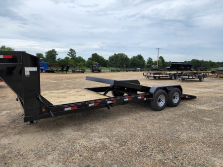 New 2023 Diamond T 83 in. X 20 ft. Skid Pro 1406 Gooseneck Tilt Deck GVWR 15000 Tilt Trailer