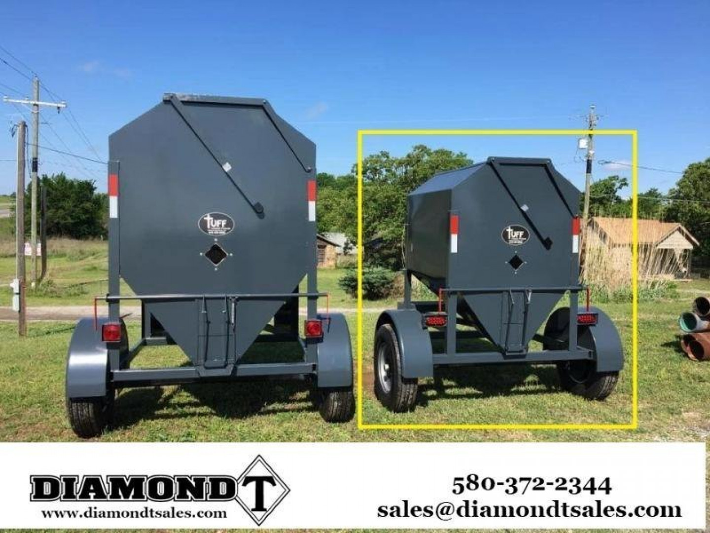 New Tuff Livestock 1-Ton Feed Buggy Farm / Ranch