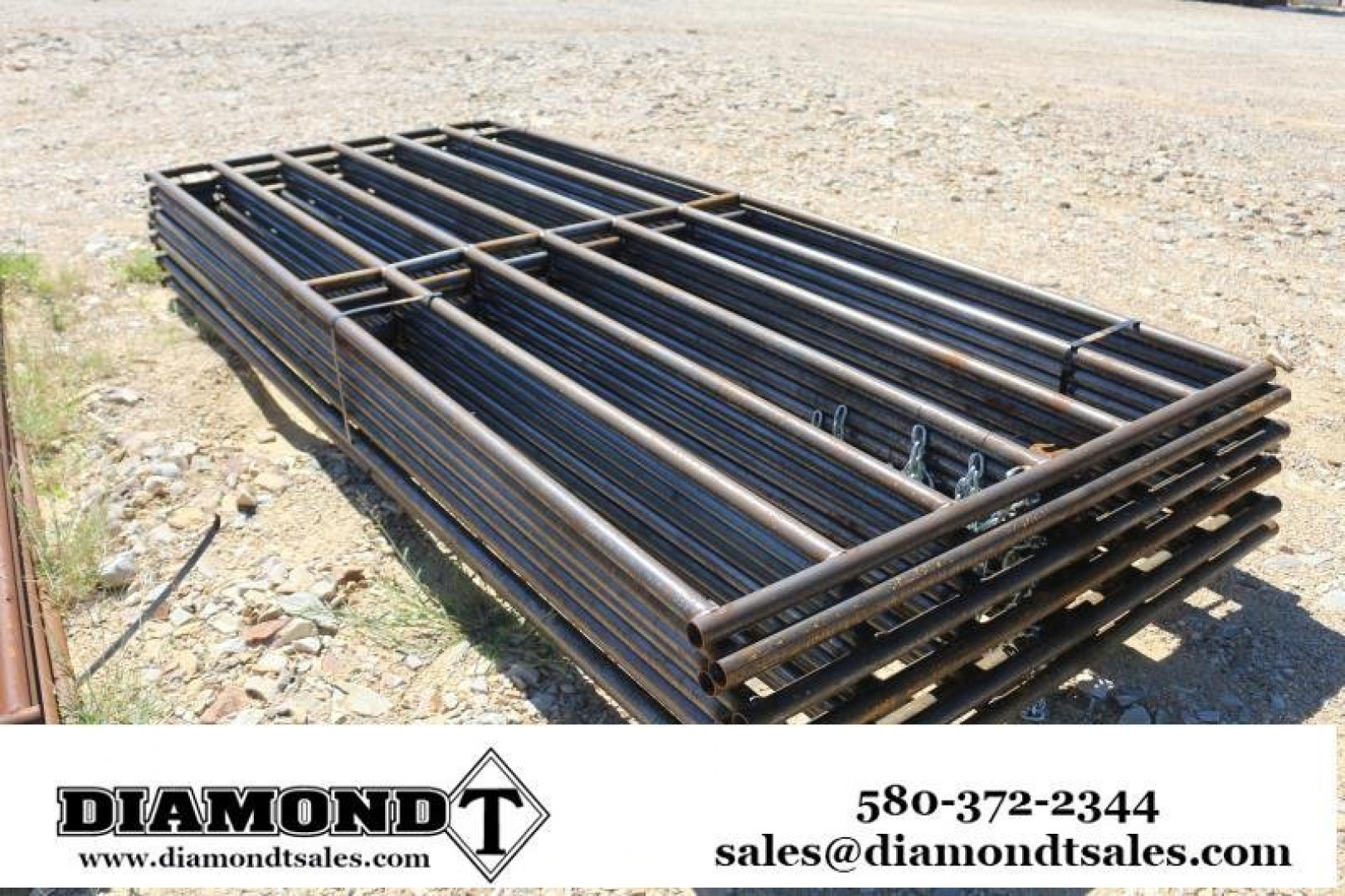 New Tuff Livestock Gate 12' 6-Rail, 50" Tall Farm / Ranch