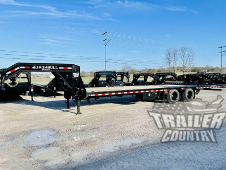 New 2026 32' Deck-Over 24k Heavy Duty Flatbed Gooseneck Equipment Hauler Trailer