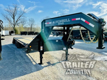 New 2026 32' Deck-Over 24k Heavy Duty Flatbed Gooseneck Equipment Hauler Trailer