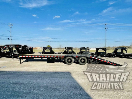New 2026 32' Deck-Over 24k Heavy Duty Flatbed Gooseneck Equipment Hauler Trailer