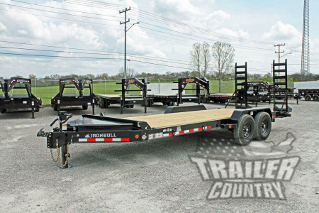 New 2026 Brand New 20' Bumper Pull 14k Heavy Duty Flatbed Equipment Hauler Trailer