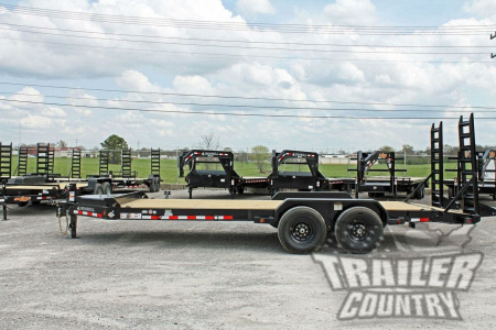New 2026 Brand New 20' Bumper Pull 14k Heavy Duty Flatbed Equipment Hauler Trailer