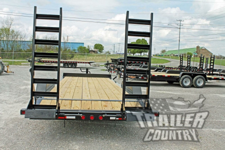 New 2026 Brand New 20' Bumper Pull 14k Heavy Duty Flatbed Equipment Hauler Trailer