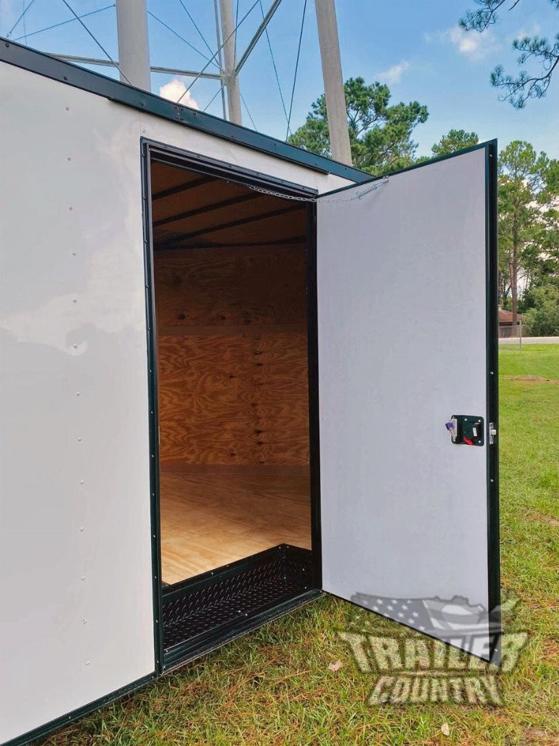 New 2026 8.5 x 24 Enclosed Car / Toy Hauler Cargo Trlr w/ Custom Blackout Package