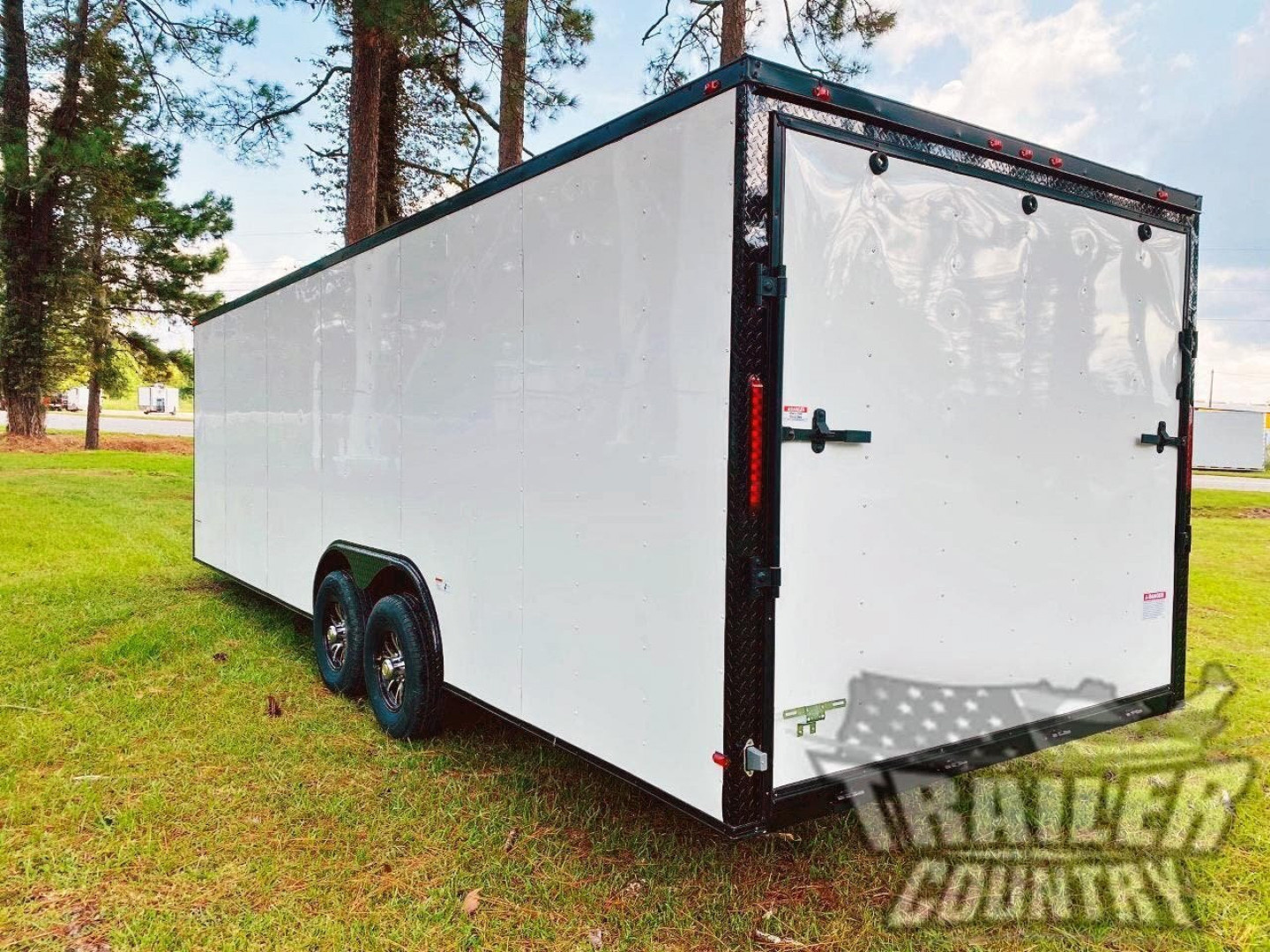 New 2026 8.5 x 24 Enclosed Car / Toy Hauler Cargo Trlr w/ Custom Blackout Package